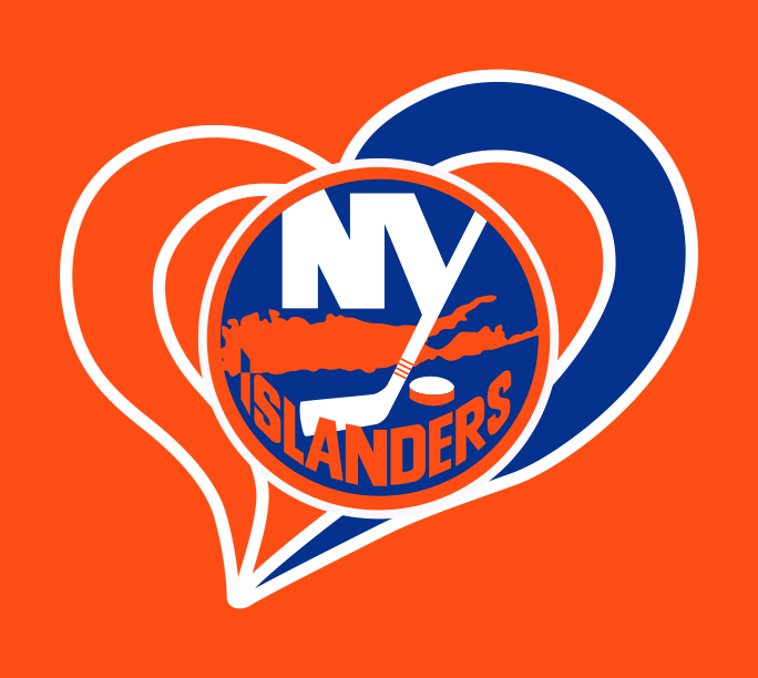 New York Islanders Heart Logo iron on paper